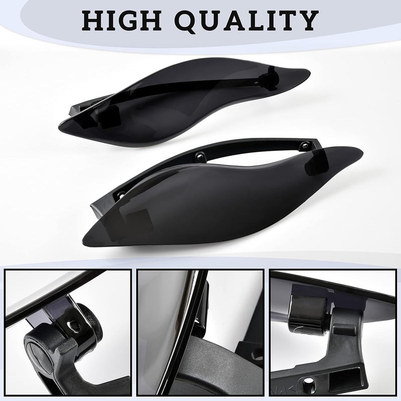 VEISUTOR Motorcycle Adjustable Air Deflector Fairing Side Wings Windshield Adjustable Wind Deflectors Fairing Side Shield for Harley Davidson Electra Glide Street Glide Trike 2014-2024 Accessories - Image 4